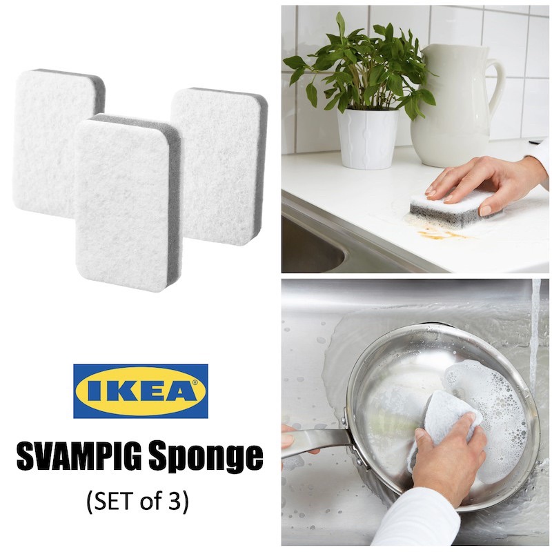 [3 Miếng] Miếng rửa chén bát Ikea svampig