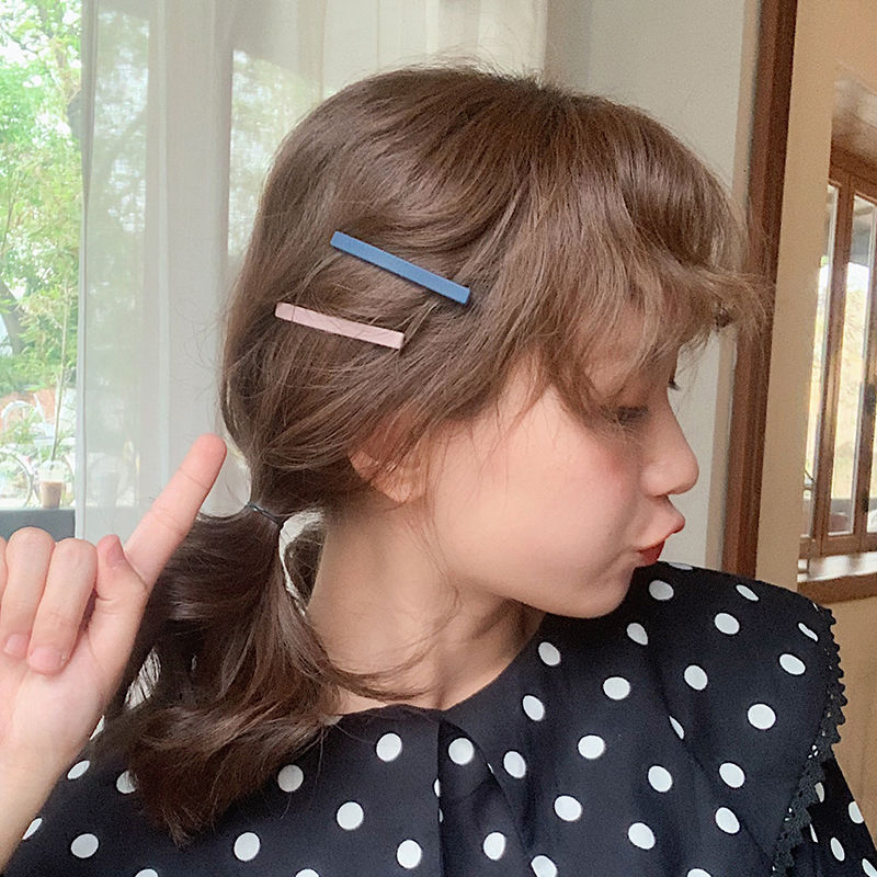 Sent at Random Net Matte Hairpin Korean Accessories Simplicity Bangs Clip Side Clip All-match Temperament Headdress Hair Accessories Hair Accessories Hair Clip Fashion Accessories Hair Clip Hair Tie Girl Accessories Bangs Clip