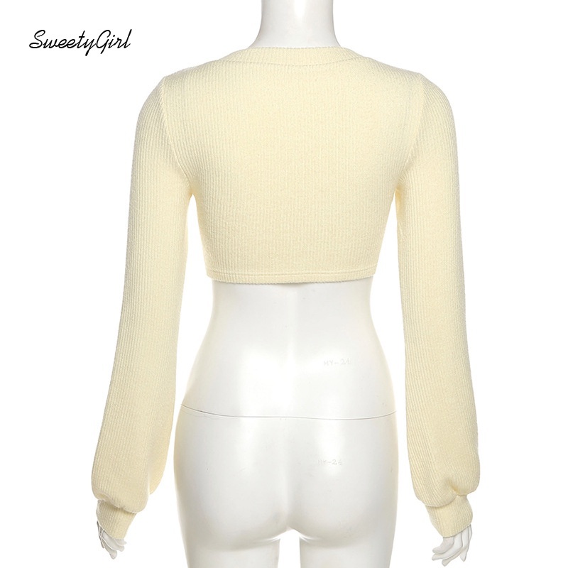 Áo cardigan dệt kim tay dài cổ chữ V màu sắc đơn giản dành cho nữ