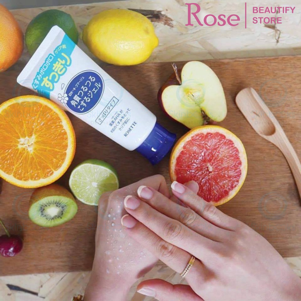 Tẩy tế bào chết mặt Rosette Peeling dành cho da dầu Nhật Bản 10ml Rose.beautify