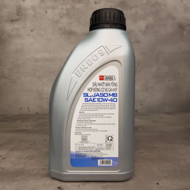 Dầu nhớt xe tay ga cao cấp bán tổng hợp ENEOS SL/10W40.