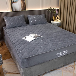Bộ ga gối nỉ sữa ugg bọc đệm,thảm bọc đệm cao cấp