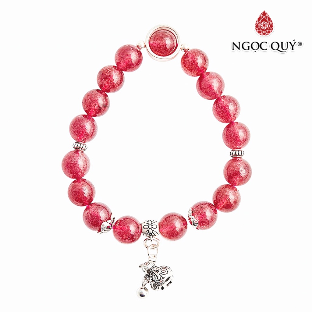 Vòng tay TA dâu charm hồ lô - Ngọc Quý