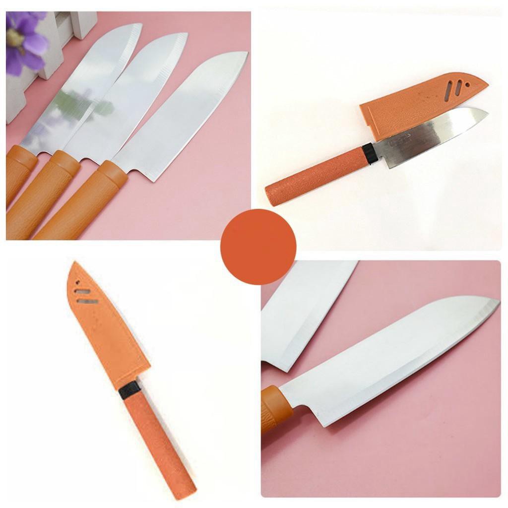 DAO GỌT HOA QUẢ CAO CẤP - DAO GỌT TRÁI CÂY INOX CÓ VỎ BỌC BẢO VỆ BỌC LƯỠI DAO ĂN TOÀN - KIỂU DÁNG DU LỊCH