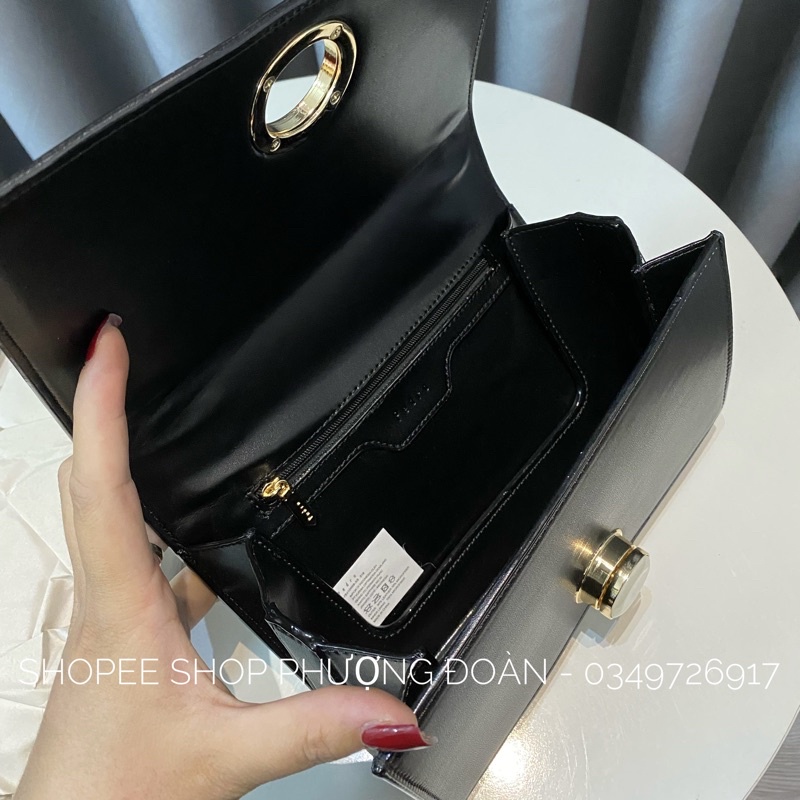[XUẤT DƯ XỊN] Túi P khoá đá xoáy size 22cm ảnh thật