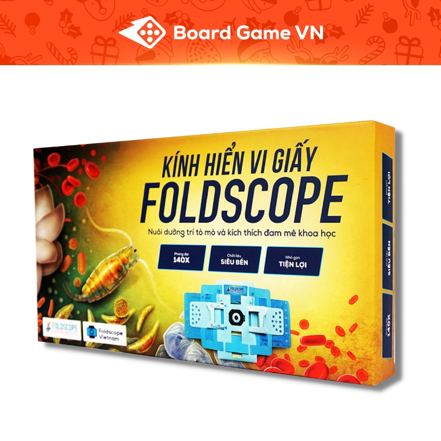 Kính hiển vi bằng giấy Foldscope - khám phá vi thế giới kỳ diệu - Hàng chính hãng