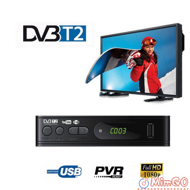 Đầu Chuyển Đổi Dvb T2 Dvb C Usb Cho Tv 1080p Dvb-T2 Và Phụ Kiện