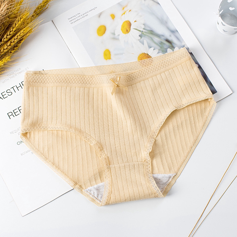 Quần lót Cotton lưng vừa kháng khuẩn quyến rũ cho nữ | BigBuy360 - bigbuy360.vn