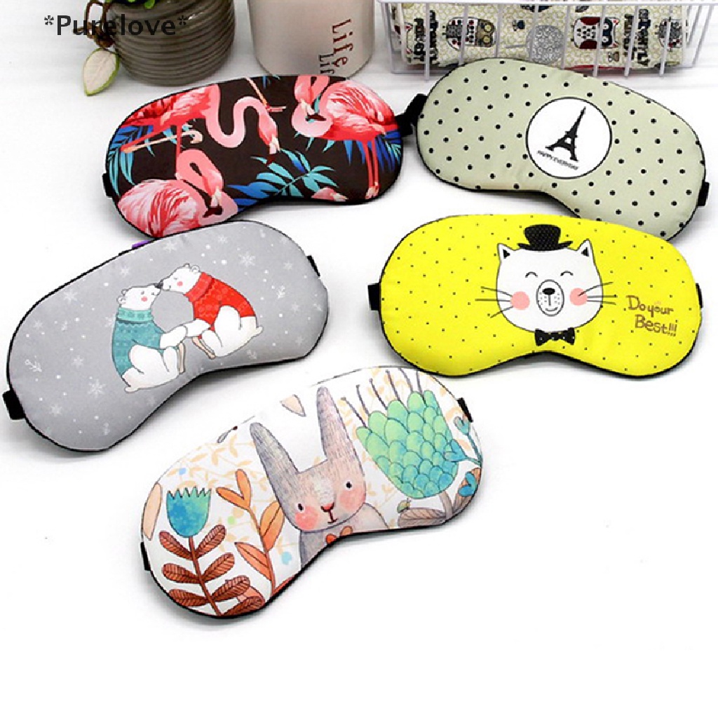 1 Mặt Nạ Ngủ Cho Mắt Chất Liệu cotton Thiết Kế Sáng Tạo