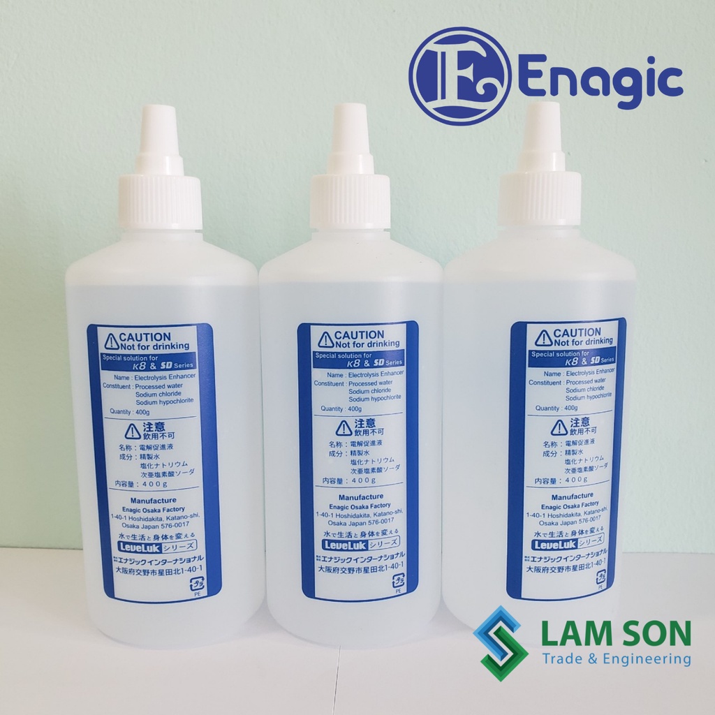 Dung Dịch Muối Điện Giải cho Máy lọc Nước Kangen LeveLuk  K8, SD501, JrII, JrIV... Chính hãng Enagic