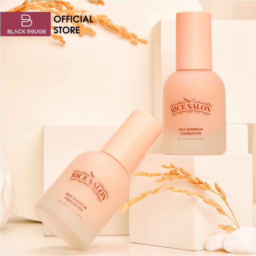 Kem nền Black Rouge Rice Skinwear Foundation 167g