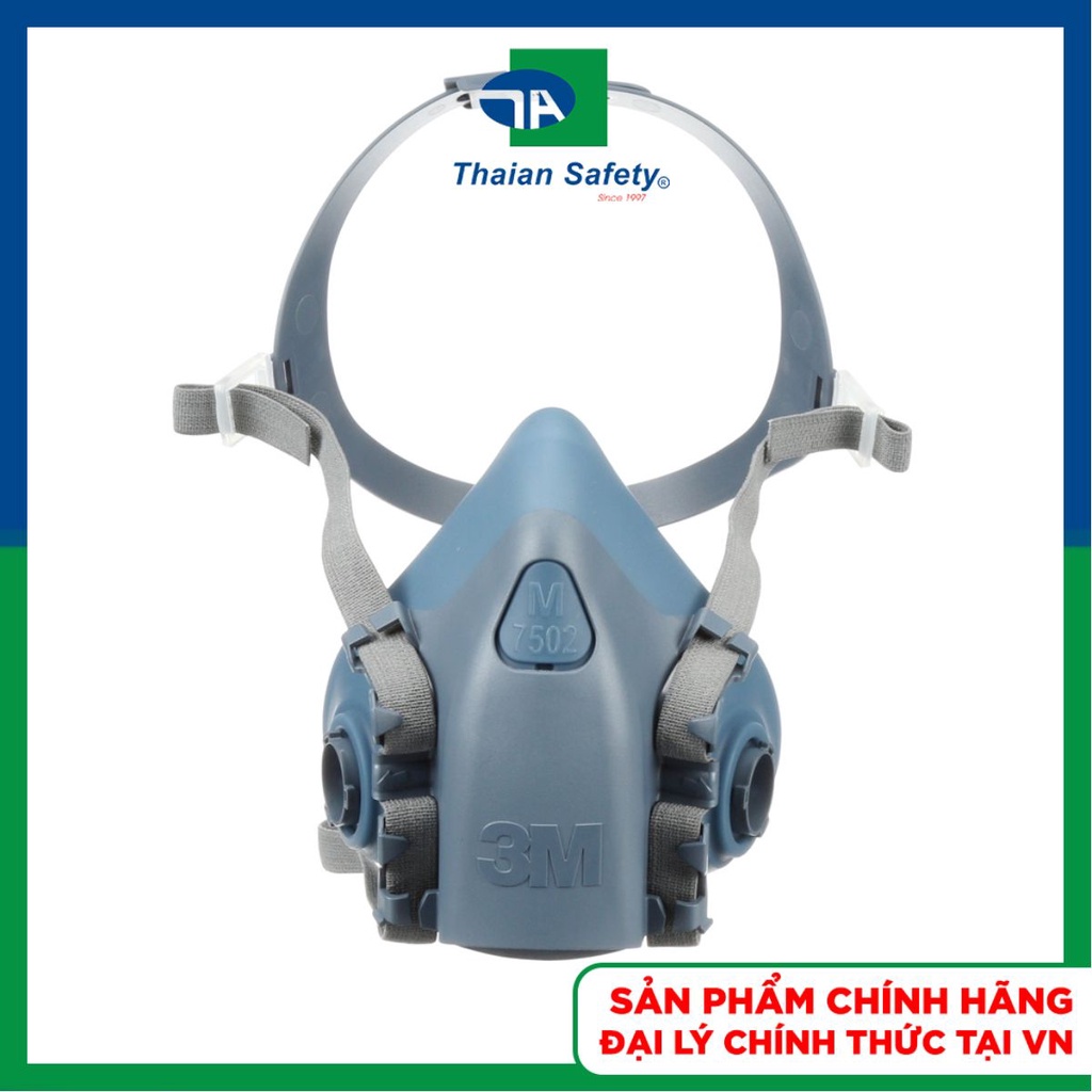 Mặt nạ phòng độc nửa mặt 2 lọc 3M Half Facepiece Reusable Respirator 7500 - Thái An Safety