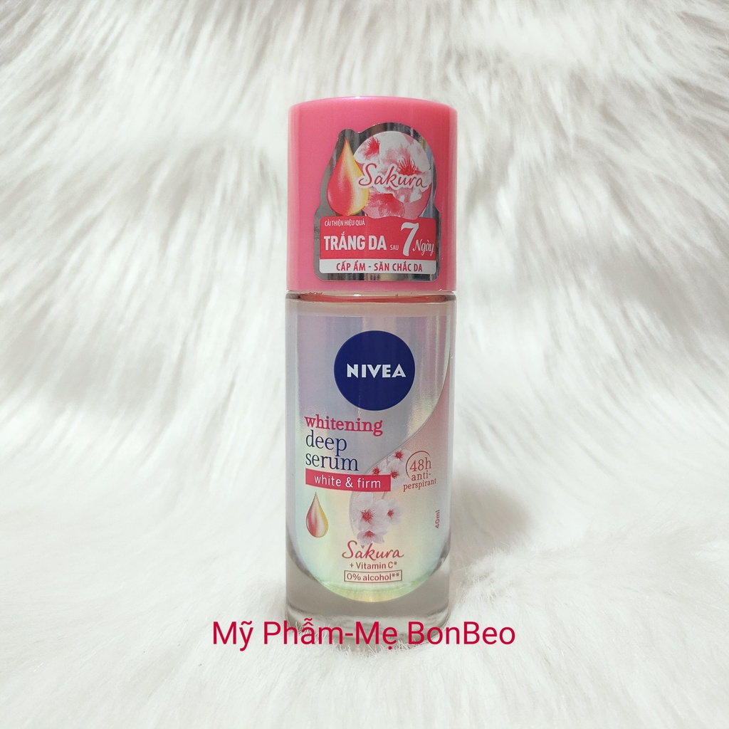 Lăn Khử Mùi Nữ Nivea Serum Sáng Mịn Hương Nước Hoa 40ml