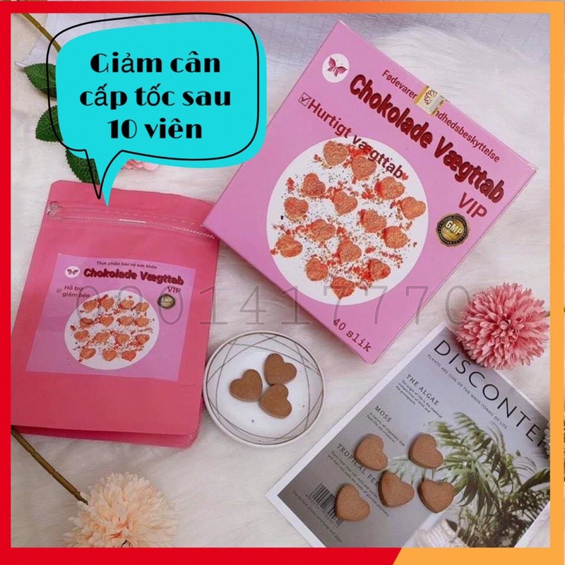 Kẹo Socola Giảm Cân Đan Mạch Chocolade Vegttab Slimming Care CHÍNH HÃNG