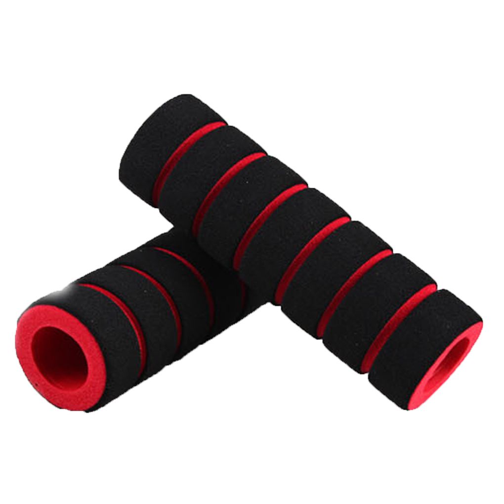 [CHOO] 1 Pair Mountain Bike Anti-skid Soft Sponge Handle Bar Grips Cover Multi-color