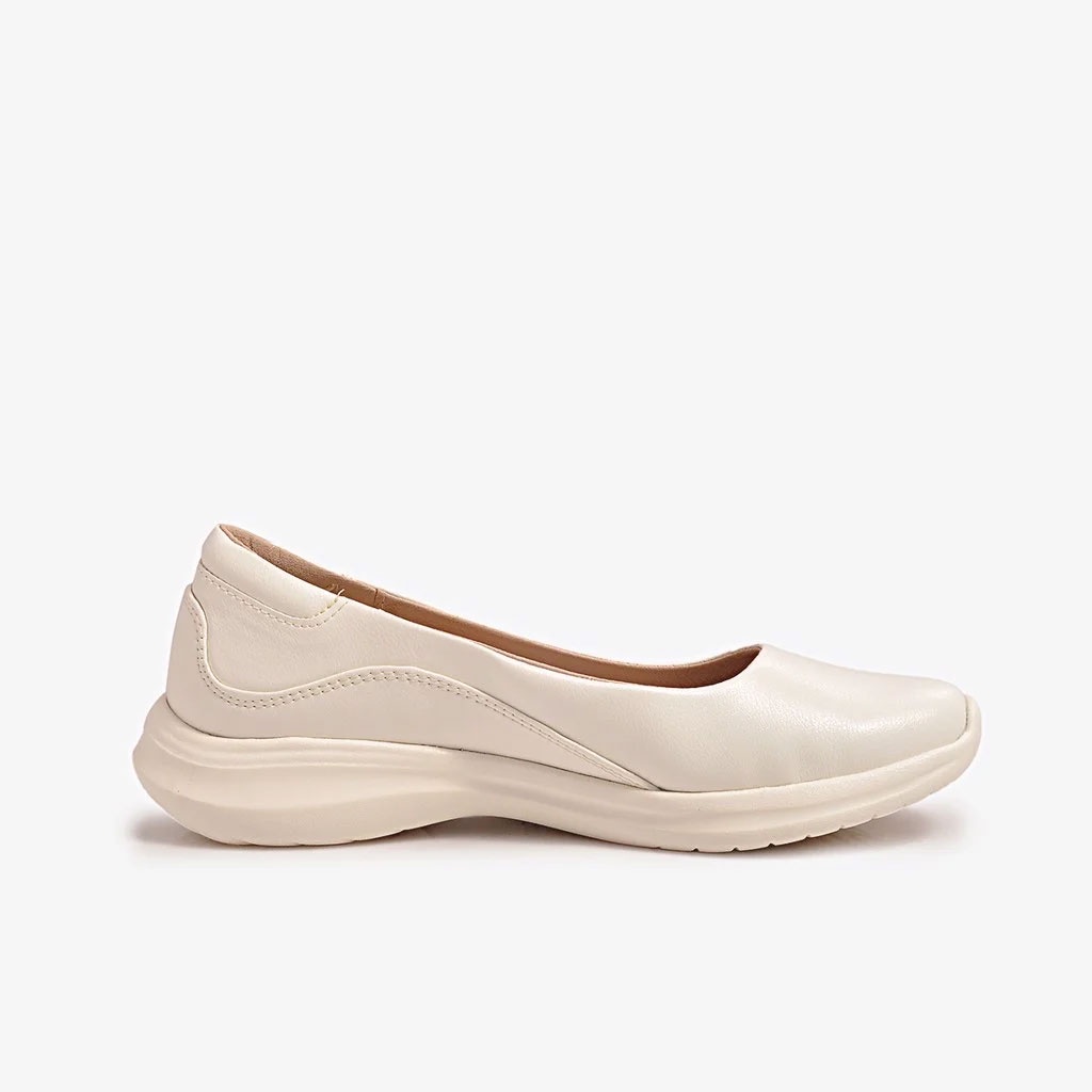 Giày Búp Bê Nữ Biti’s Êmbrace - Ceam White DBW004500KEM (Kem)