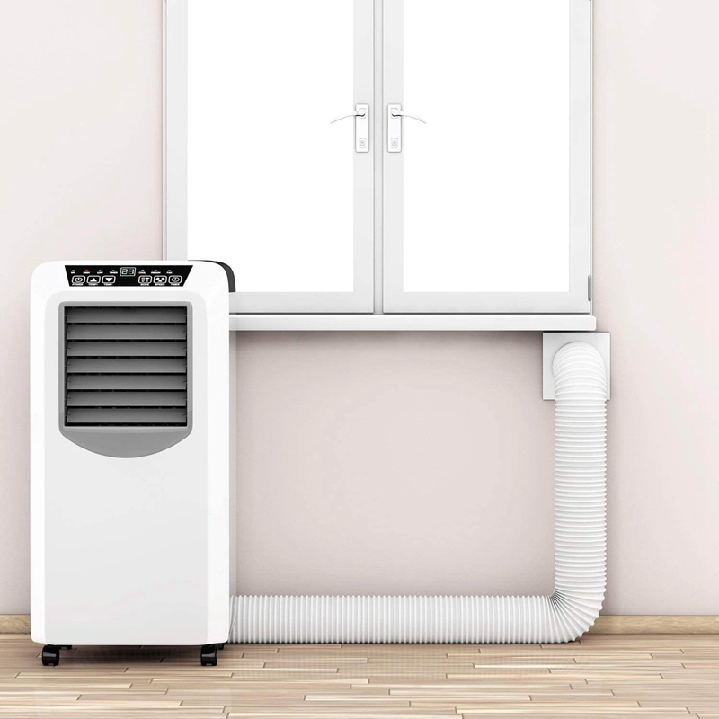 Máy điều hòa không khí Ống xả di động- Kích thước đường kính 5 inch - Dài 59 inch - Ống ngược chiều kim đồng hồ linh hoạt đa năng