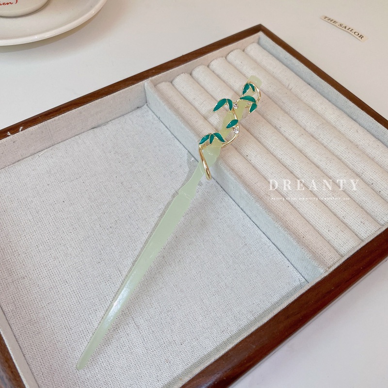 Kẹp Tóc Bằng Tre Phong Cách Trung Hoa Cổ Điển Hợp Thời Trang