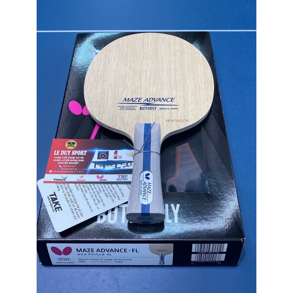 Cốt Vợt Bóng Bàn MAZE ADVANCE Chính Hãng Buttefly Made In Japan