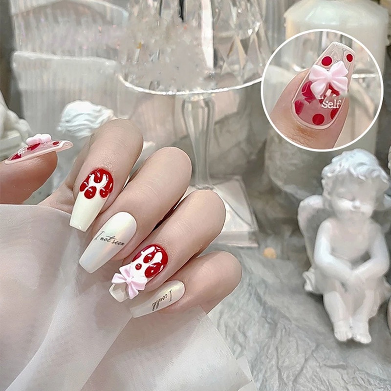 [Hàng mới về] Set 30/48 phụ kiện 3D trang trí móng tay nghệ thuật xinh xắn