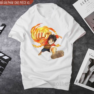 Áo thun form rộng nam/nữ in hình Facebook Sticker One Piece 43