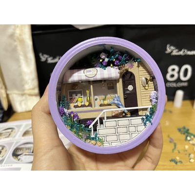 MÔ HÌNH NHÀ BÚP BÊ HÌNH TRÒN DIY LẮP RÁP MINI NHIỀU PHIÊN BẢN KÈM ẢNH THẬT