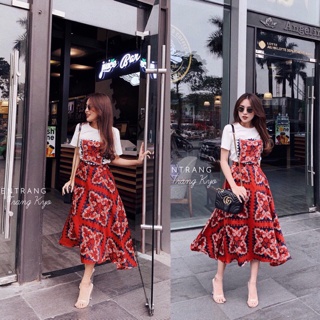 Sét váy thổ cẩm boho chất đẹp (HS)