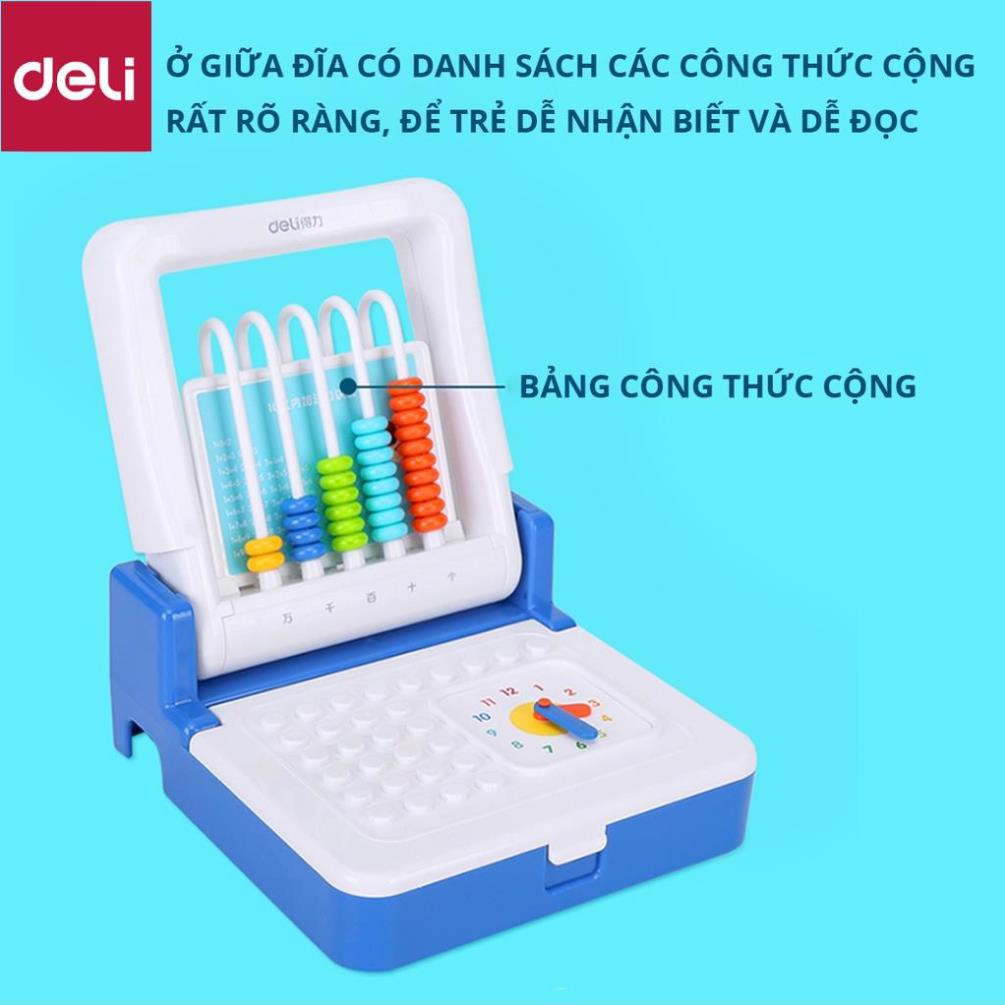 Đồ chơi học toán Deli - Bàn tính cộng trừ - Dùng cho trẻ em từ 3-6 tuổi - 74317 [Deli]