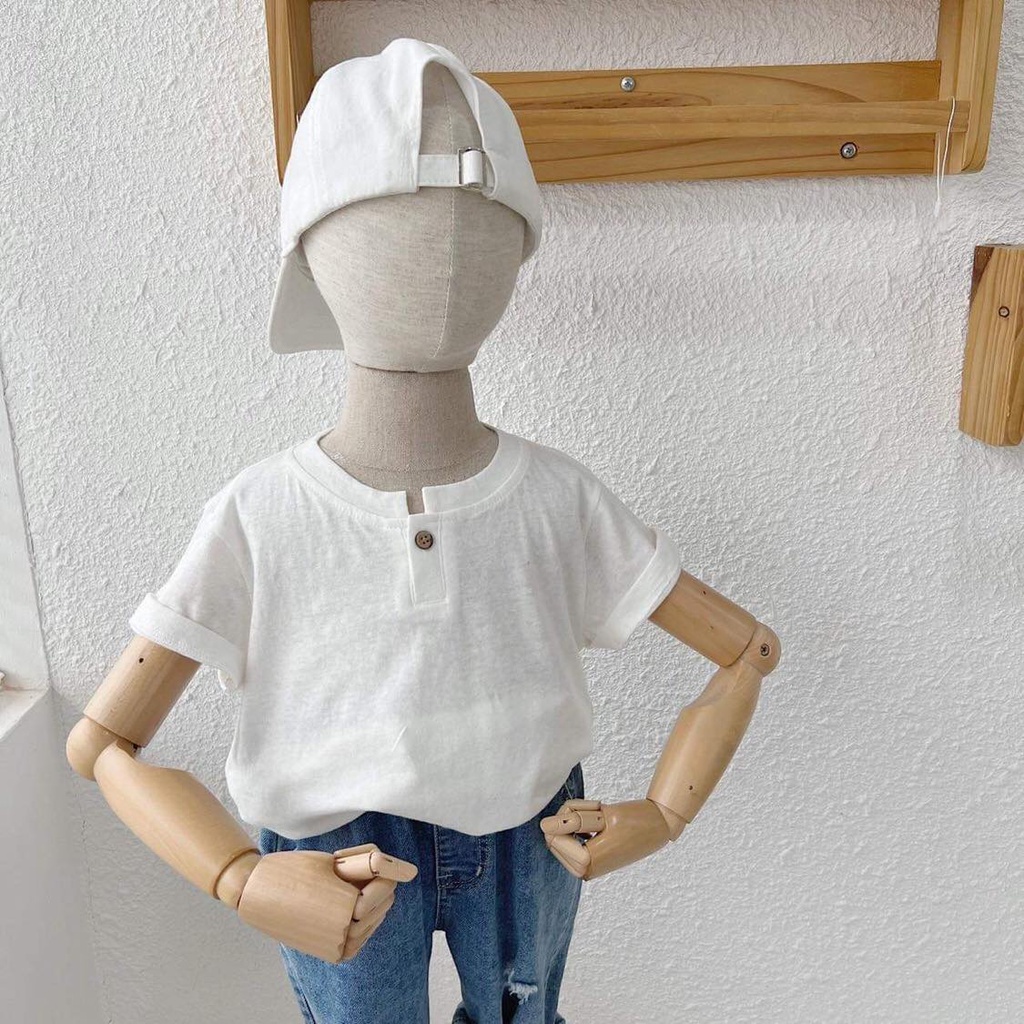 Áo phông cotton beemo cho bé trai, bé gái kiểu dáng hàn quốc