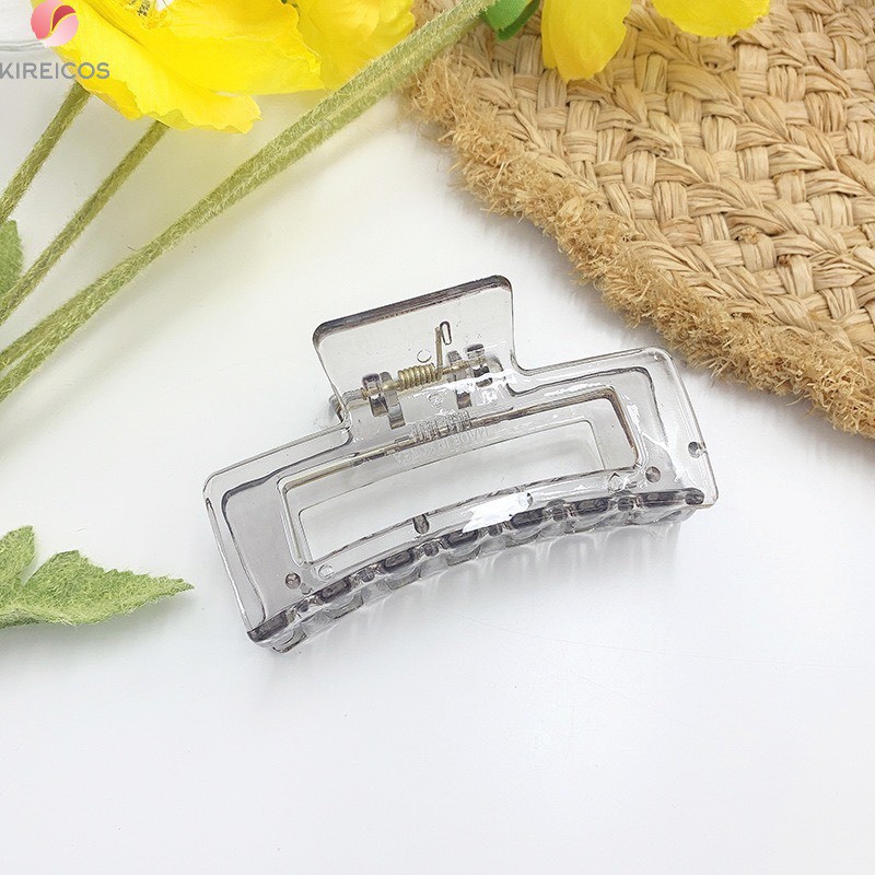 Kẹp Tóc Gấp Tóc Càng Cua Siêu To Màu Trong Suốt Cho Tóc Dày Hot Trend Hàn Quốc