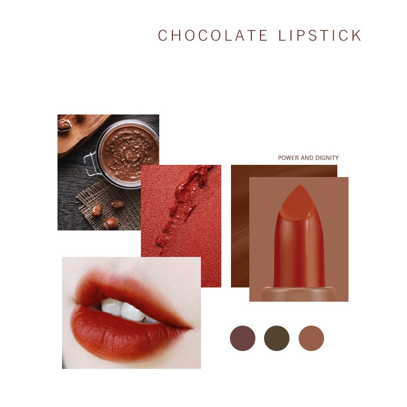 (Hàng Mới Về) Son Sáp Tông Nhung Lì Dưỡng Ẩm Môi Mềm Mịn Lâu Trôi | BigBuy360 - bigbuy360.vn