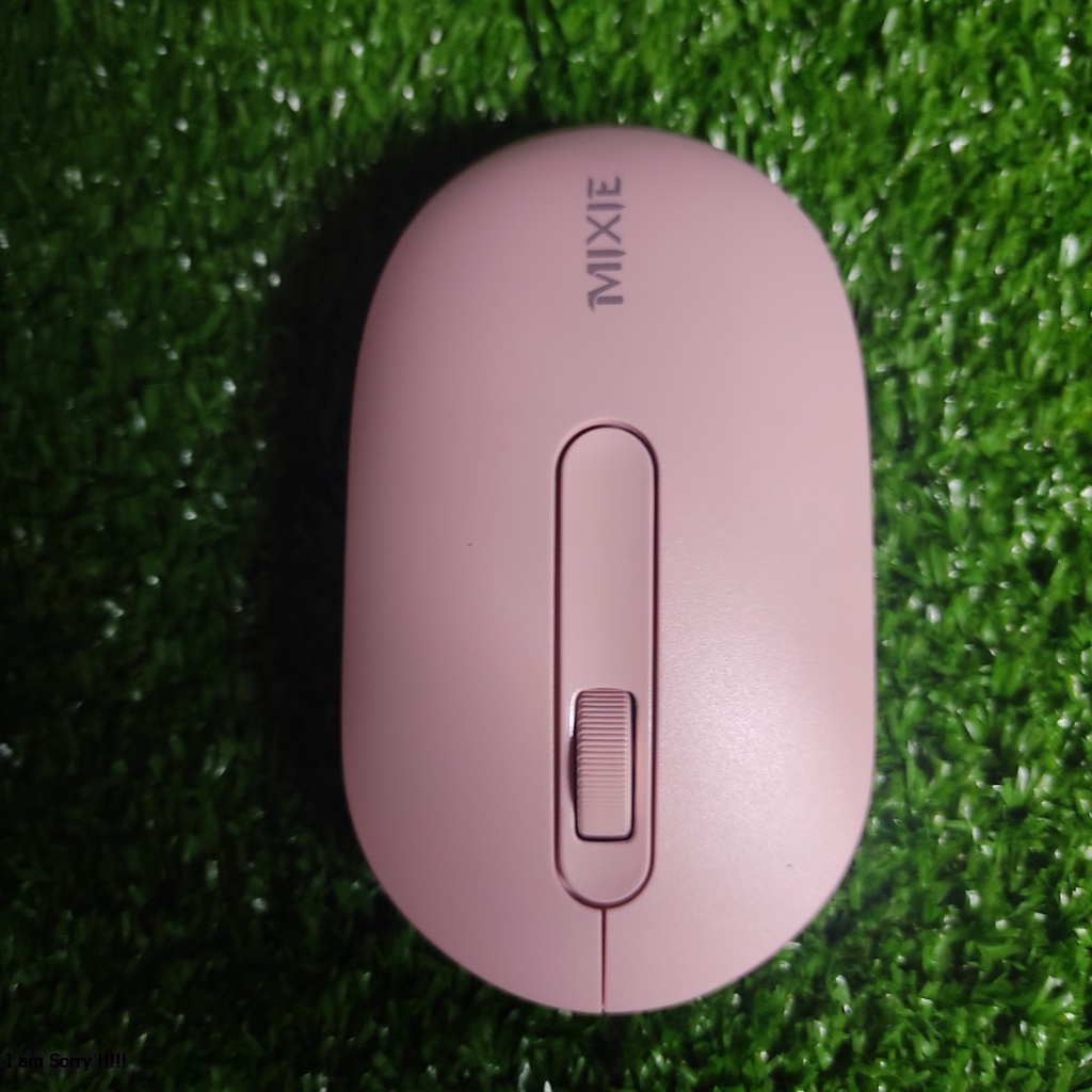 (Mới) Chuột Mixie không dây màu hồng dùng cho máy tính bàn, laptop