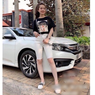 Quần ngố tua lai co giãn