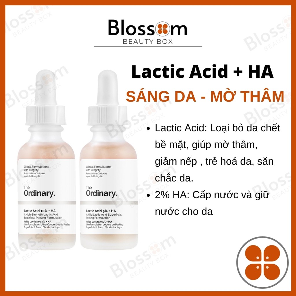 Sáng Da mờ Thâm Lactic Acid 10% + HA 2% - The Ordinary