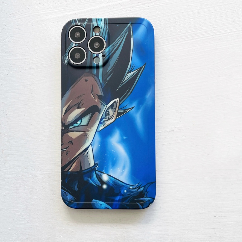 Ốp Điện Thoại Chống Sốc Hình Anime Dragon Ball Z Goku Vegeta Cho IPhone 7 8 14 Plus 11 12 13 14 Pro X XR XS Max 14