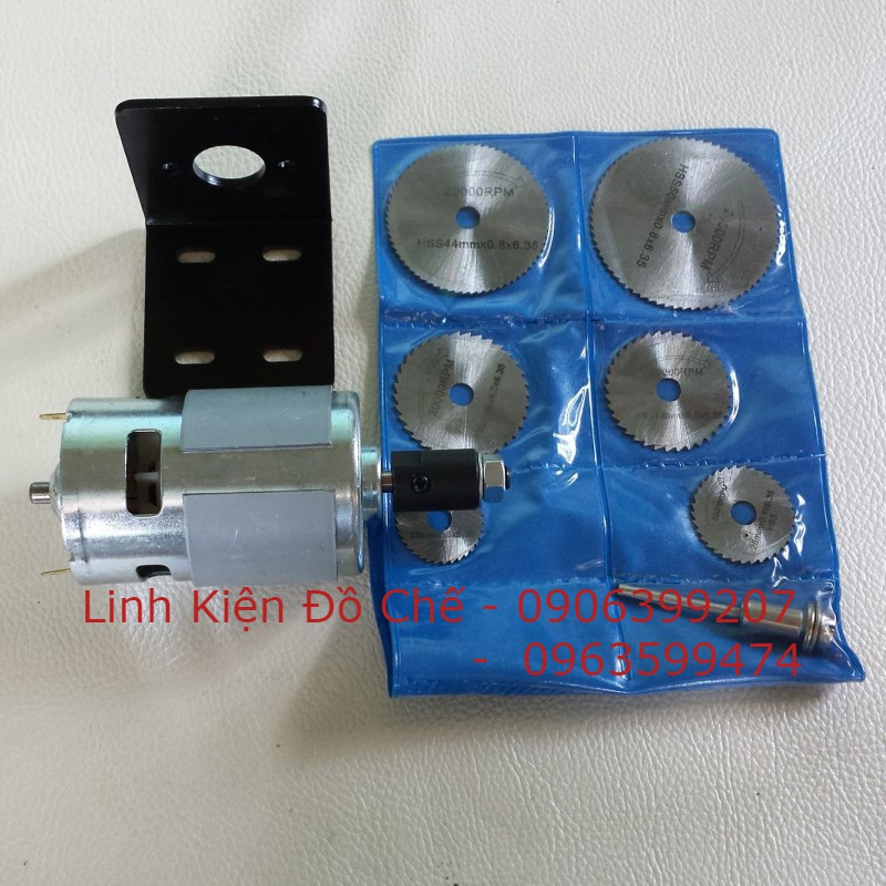 Combo máy cắt mini với motor 775 - 150w