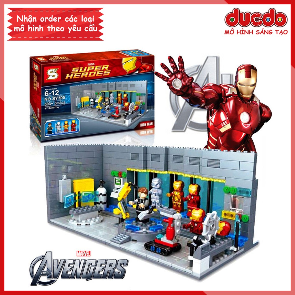 lego sy305 iron man laboratory