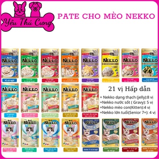 Pate mèo nekko phân loại 21 vị phong phú 70g - yêu thú cưng