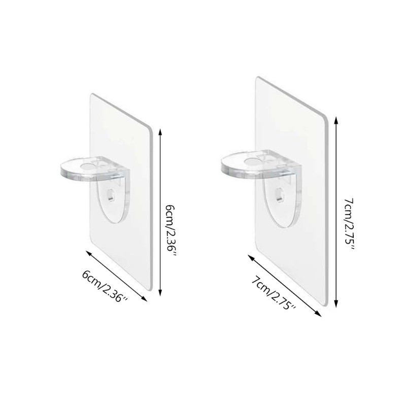 Set 10 Kẹp Nhựa Dán Tường Treo Đồ Đa Năng Tiện Dụng