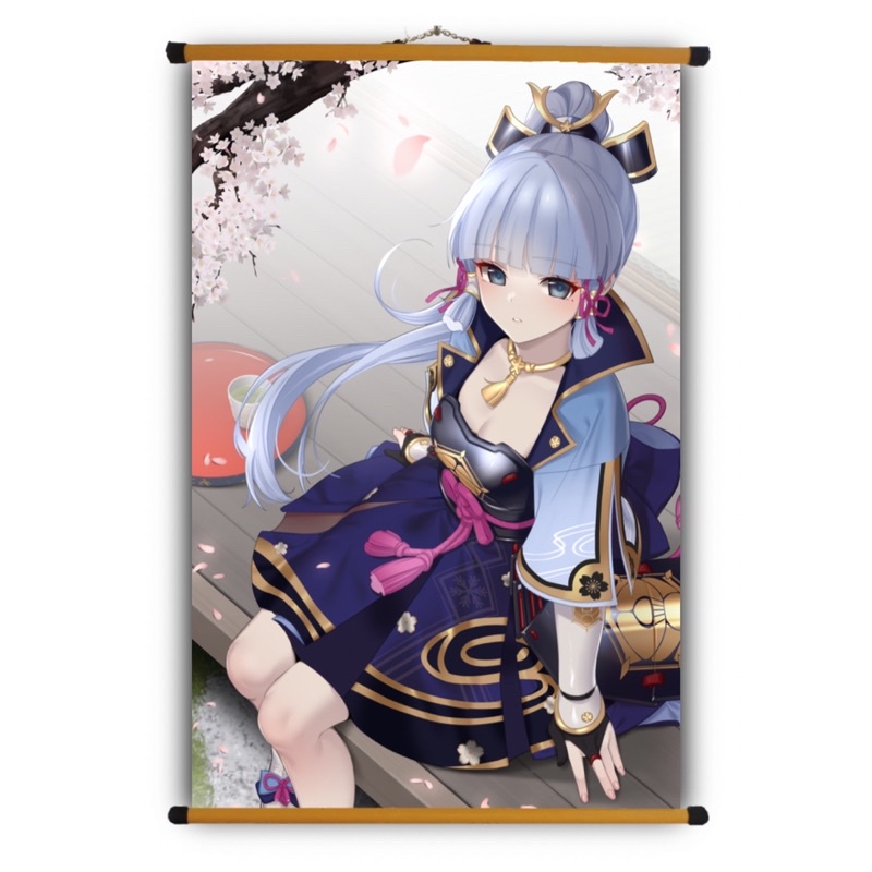 Poster Vải Ayaka  Genshin Impact