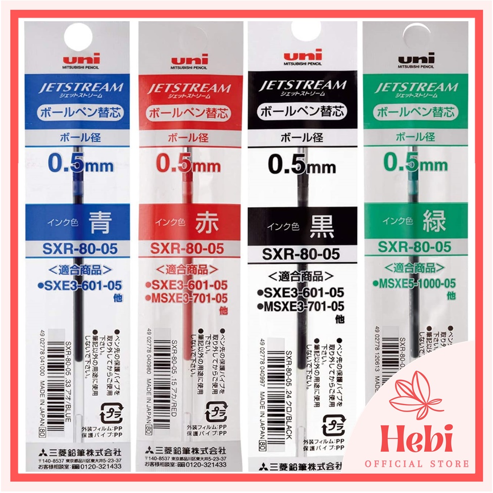 Ngòi bút Uni Jetstream SXR-80-05 0.5mm Nhật Bản hebi_officialstore