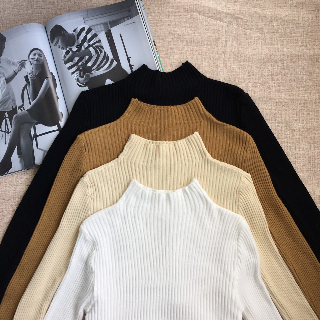 KOKA Áo len tăm cổ 3 phân liền 05302