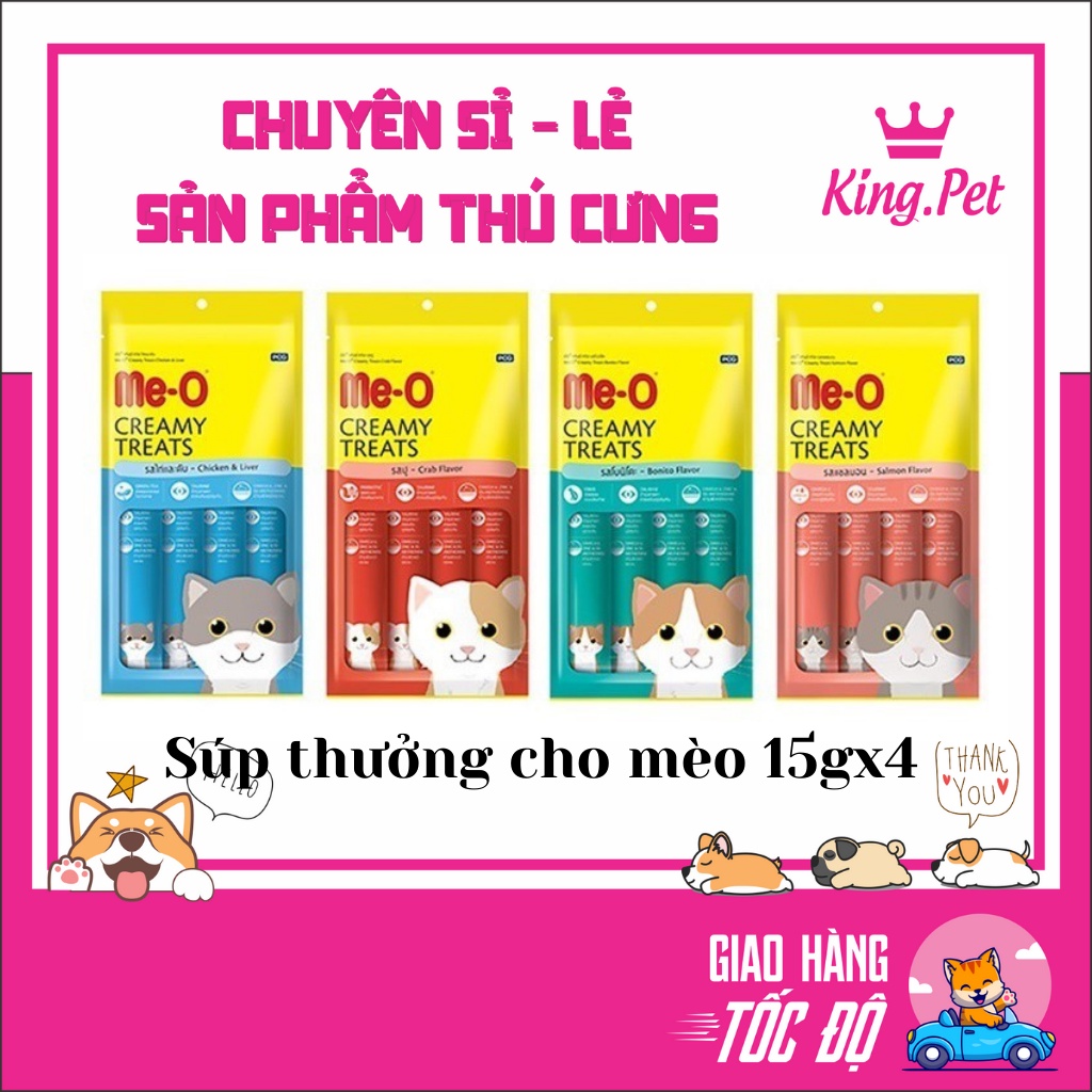 Súp Thưởng Me-O Creamy Treats Cho Mèo