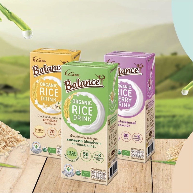 Sữa gạo hữu cơ 4Care Balance Organic Rice Drink 180ml