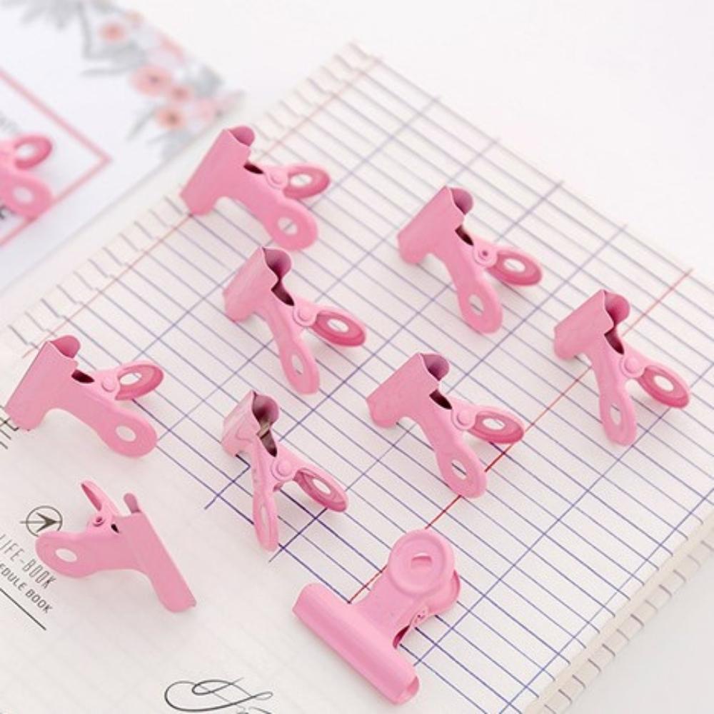 Kẹp kim loại Nhiều màu Pison nhỏ gọn không làm rách giấy - 1 cái/ 1 bộ