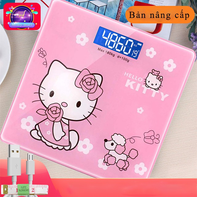 [Sạc Điện] Cân Điện Tử Sức khỏe Gia Đình Hình Con Heo Cute Cao Cấp Mới Nhất Có Tặng Thước Dây