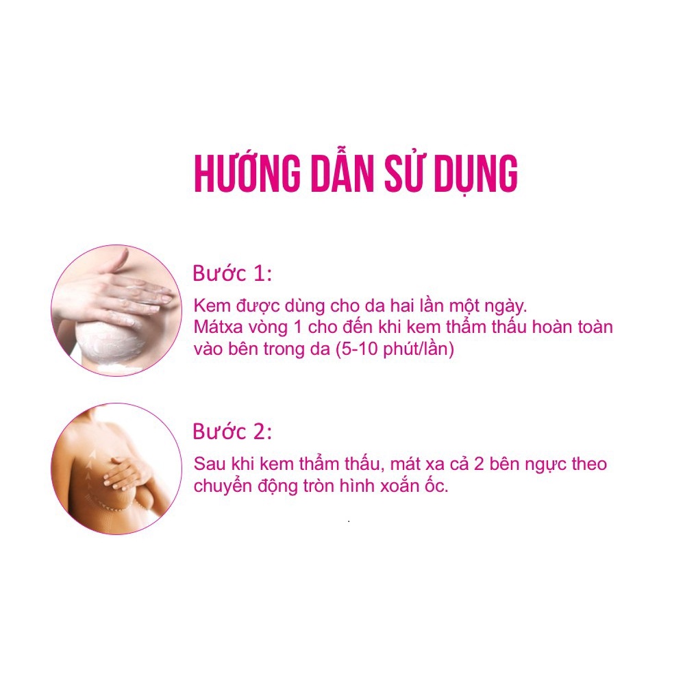 Combo 3 Tuýp Kem Nở Ngực UpSize (50ml) Nga, Tăng Size Vòng 1