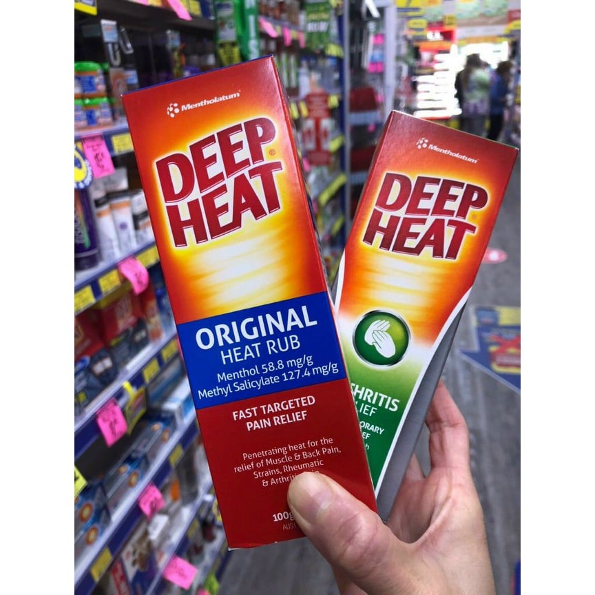 Kem thoa Deep Heat giảm đau nhức của Úc - TL: 100gr