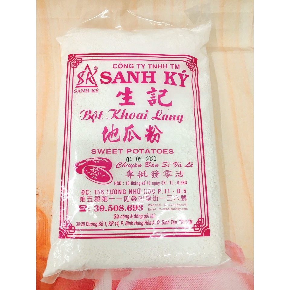 Bột Khoai Lang Sanh Ký Gói 500g