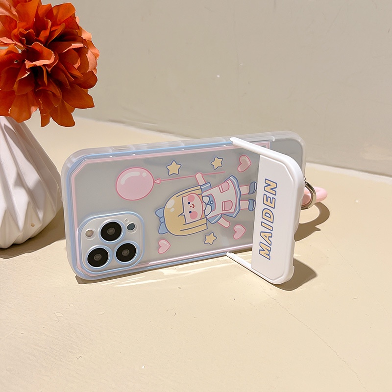 Ốp lưng iphone Ốp Điện Thoại Kèm Giá Đỡ Tàng Hình Cho iphone13Pro 12 11Pro xr 6 7 8 PLUS Dinuo case